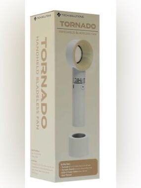 Tornado Handheld bladeless Fan - White